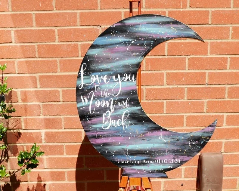 Love You to the Moon and Back Sign - Image 6