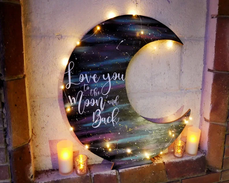 Love You to the Moon and Back Sign - Image 5