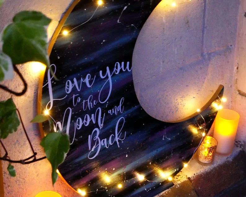 Love You to the Moon and Back Sign - Image 4