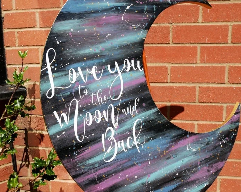 Love You to the Moon and Back Sign - Image 3