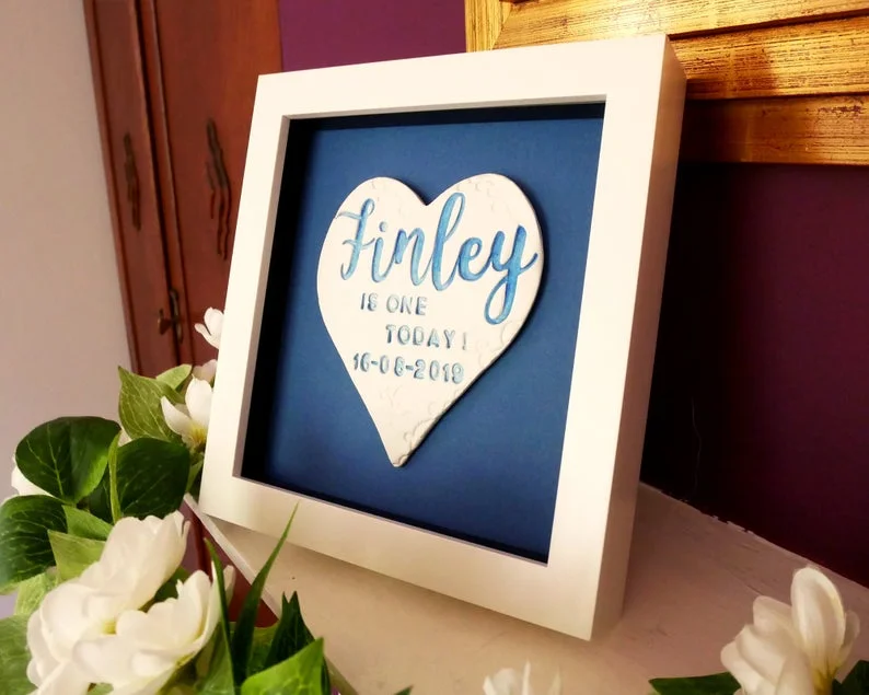 Personalised Baby / Child Name Box Frame - Image 4