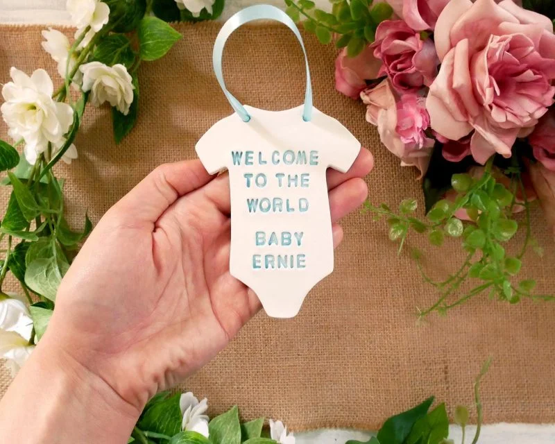 Welcome to the World - New Baby Clay Keepsake